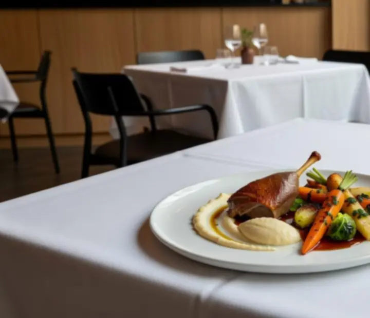 Gastronomický zážitek ve Vltavera – elegantně servírované jídlo a koktejly.